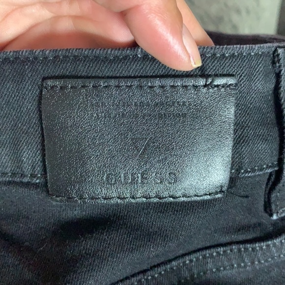 Guess Women’s Black Knee Ripped/Distressed Skinny Jeans Size 30 - Picture 11 of 16